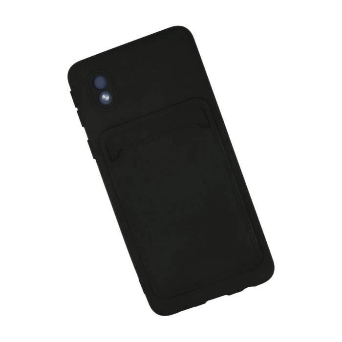 Galaxy A01 Core Kılıf Kelvin Kartvizitli  - Siyah