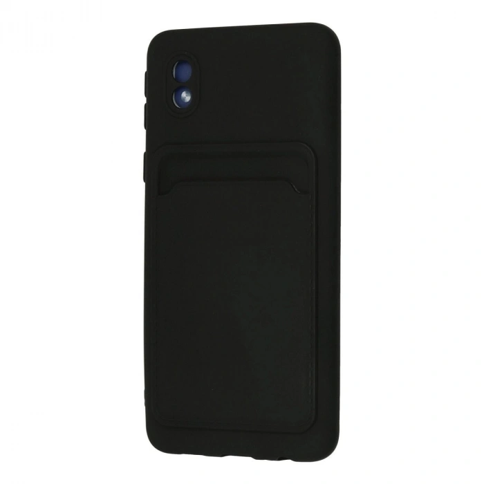 Galaxy A01 Core Kılıf Kelvin Kartvizitli  - Siyah