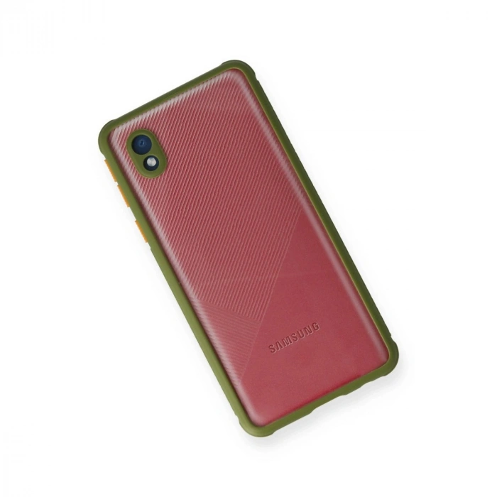 Galaxy A01 Core Kılıf Miami Şeffaf  - Yeşil