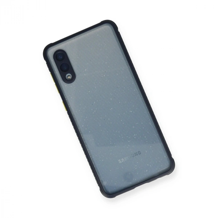 Galaxy A02 Kılıf Miami Şeffaf  - Lacivert