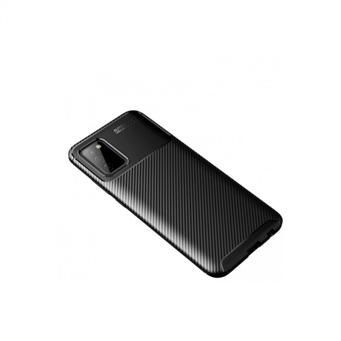 Galaxy A02s Kılıf Auto Fus Karbon Kapak - Siyah