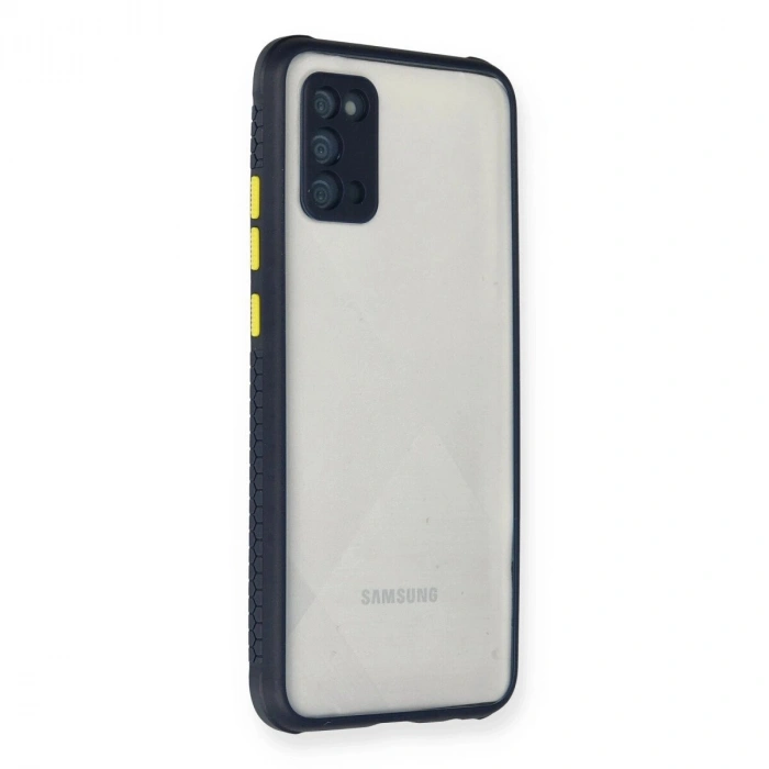 Galaxy A02s Kılıf Miami Şeffaf  - Lacivert