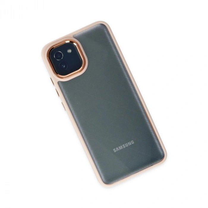 Galaxy A03 Kılıf Dora Kapak - Pudra