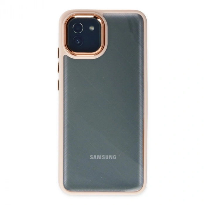 Galaxy A03 Kılıf Dora Kapak - Pudra
