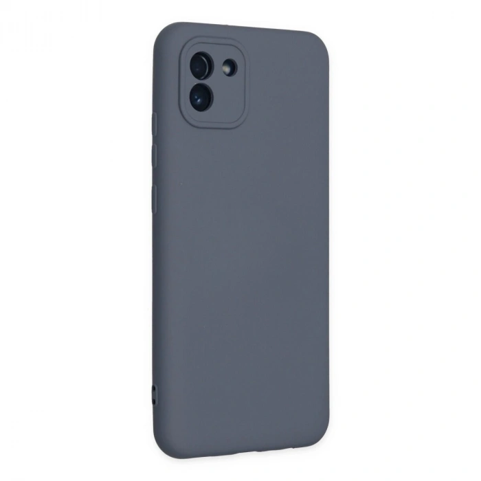 Galaxy A03 Kılıf Nano İçi Kadife  - Gri