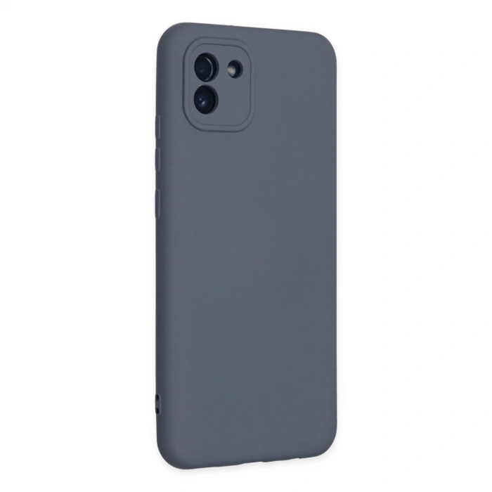 Galaxy A03 Kılıf Nano İçi Kadife  - Gri