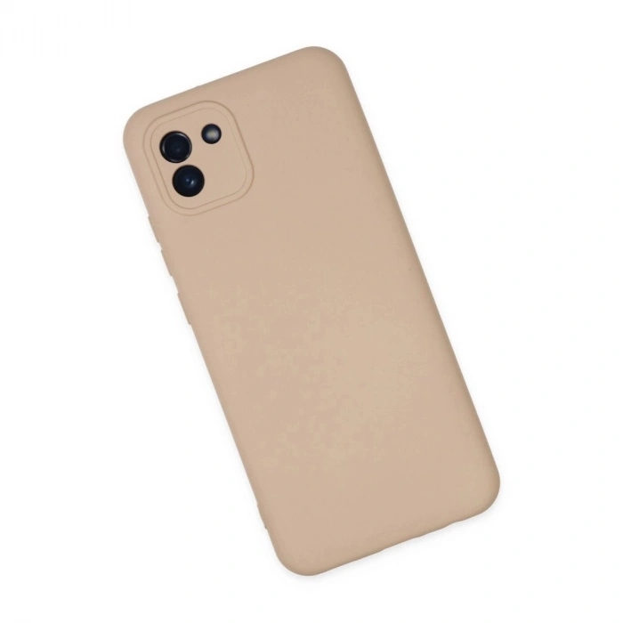 Galaxy A03 Kılıf Nano İçi Kadife  - Pudra