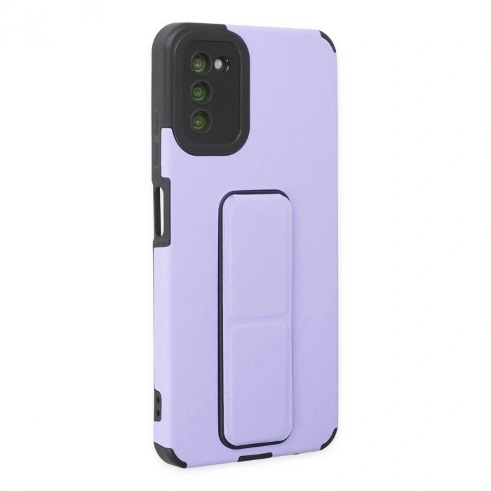 Galaxy A03s Kılıf Mega Standlı  - Lila