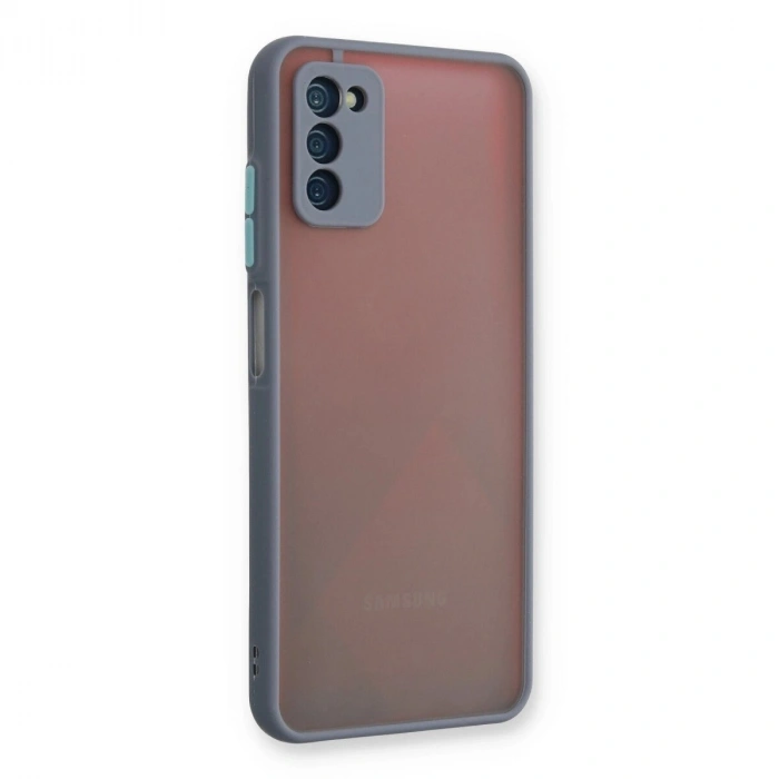 Galaxy A03s Kılıf Montreal  Kapak - Gri