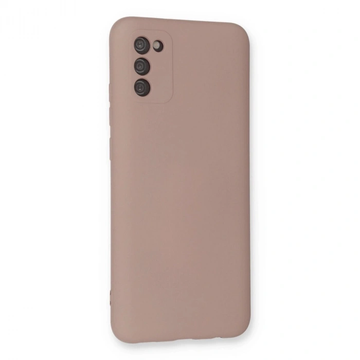 Galaxy A03s Kılıf Nano İçi Kadife  - Pudra