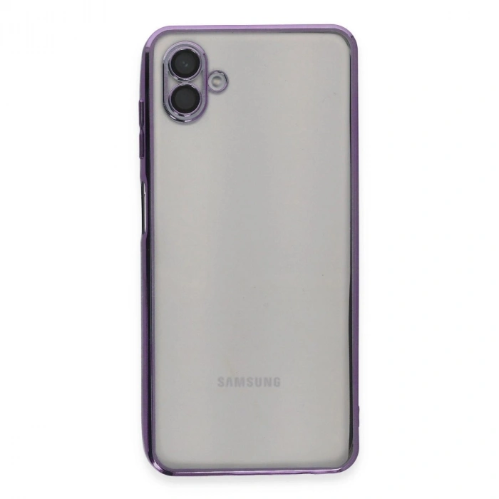 Galaxy A04 Kılıf  Lensli  - Mor