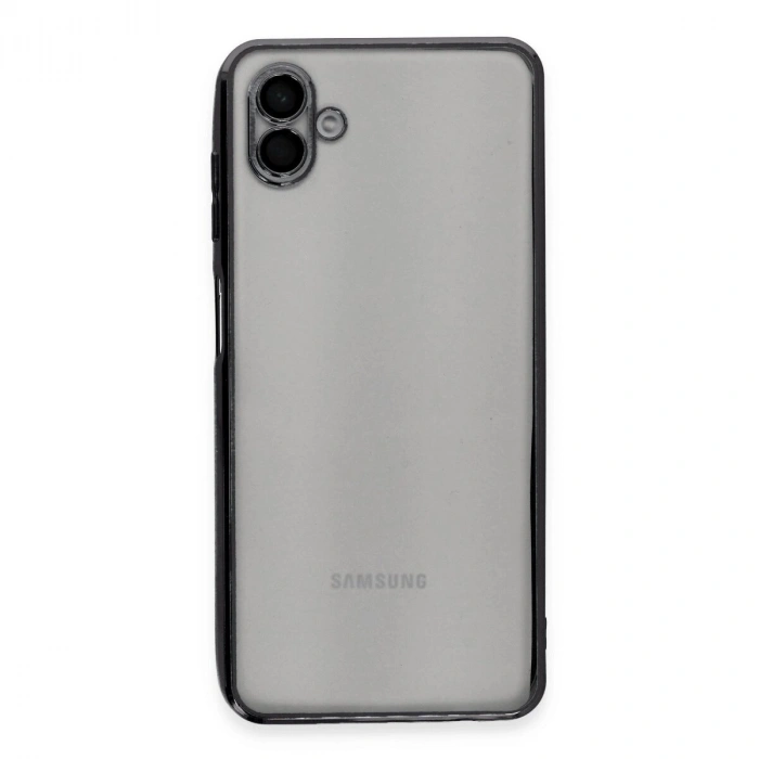 Galaxy A04 Kılıf  Lensli  - Siyah