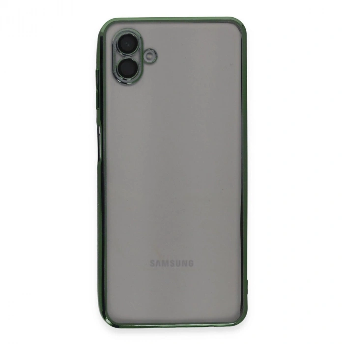Galaxy A04 Kılıf  Lensli  - Yeşil