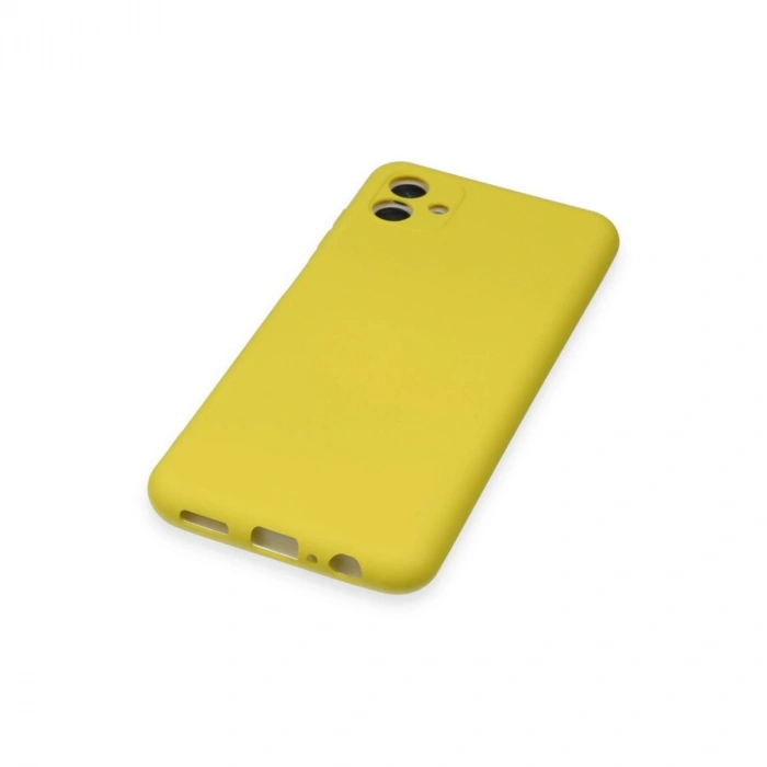 Galaxy A04 Kılıf Nano İçi Kadife  - Sarı