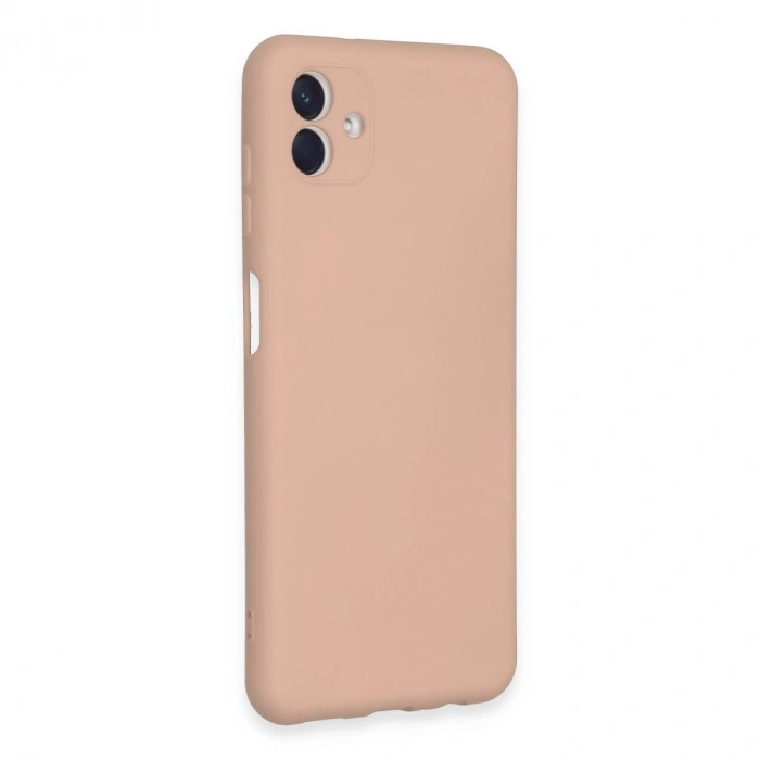 Galaxy A04e Kılıf Nano İçi Kadife  - Pudra