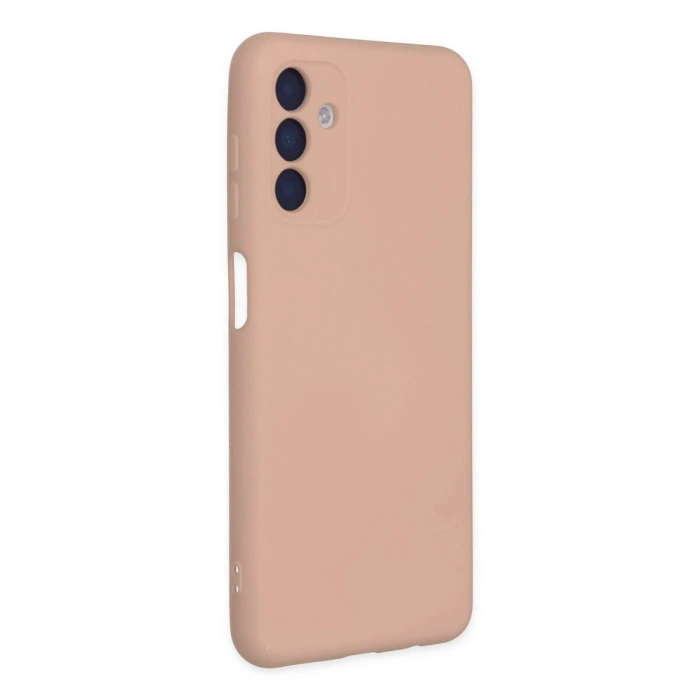 Galaxy A04s Kılıf Nano İçi Kadife  - Pudra