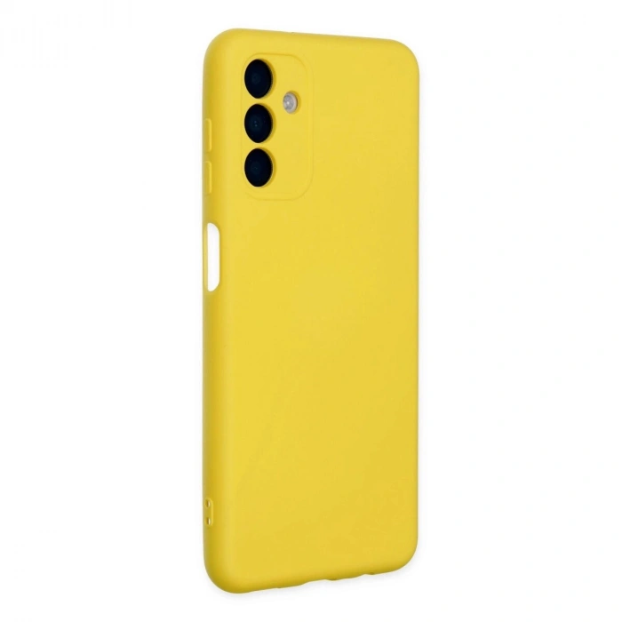 Galaxy A04s Kılıf Nano İçi Kadife  - Sarı