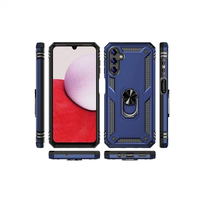 Galaxy A04s Kılıf Sofya Yüzüklü  Kapak - Gold