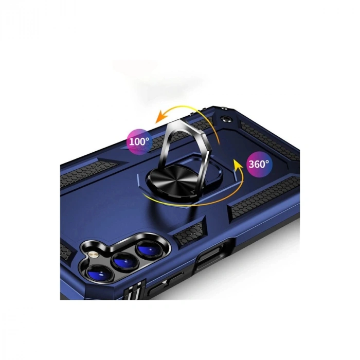 Galaxy A04s Kılıf Sofya Yüzüklü  Kapak - Yeşil