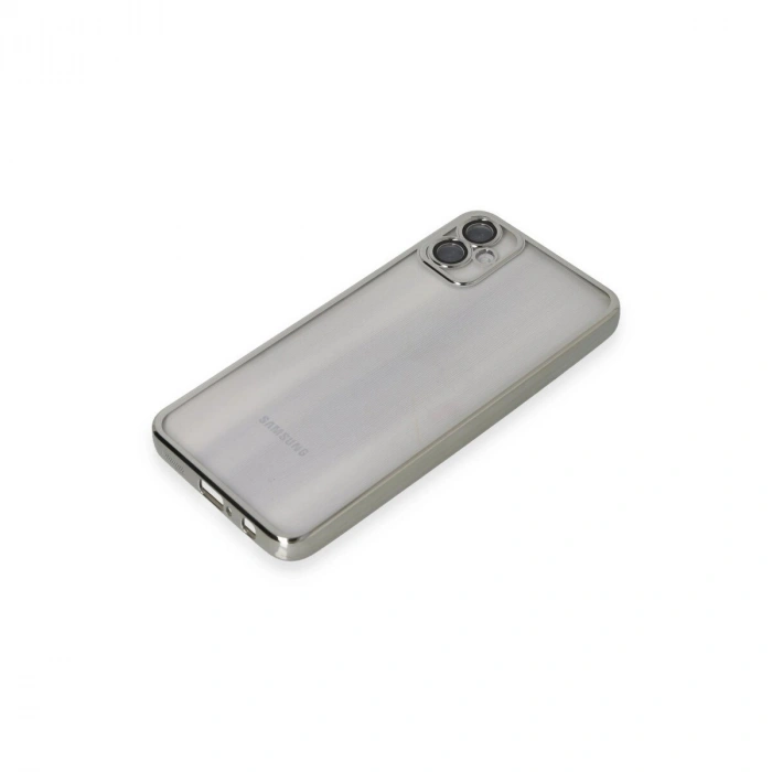 Galaxy A05 Kılıf  Lensli  - Gümüş