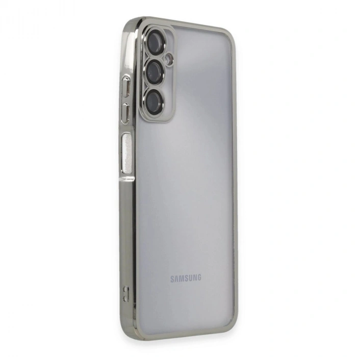 Galaxy A05s Kılıf  Lensli  - Gümüş