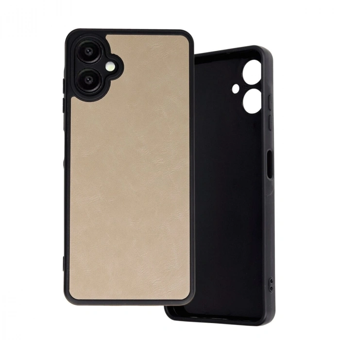 Galaxy A06 Kılıf Aras Deri Kapak - Pudra