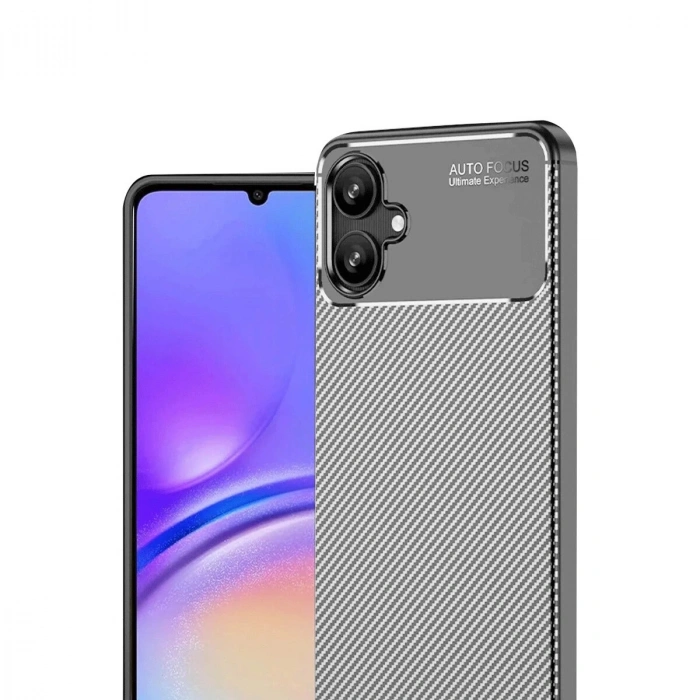 Galaxy A06 Kılıf Auto Fus Karbon Kapak - Gri