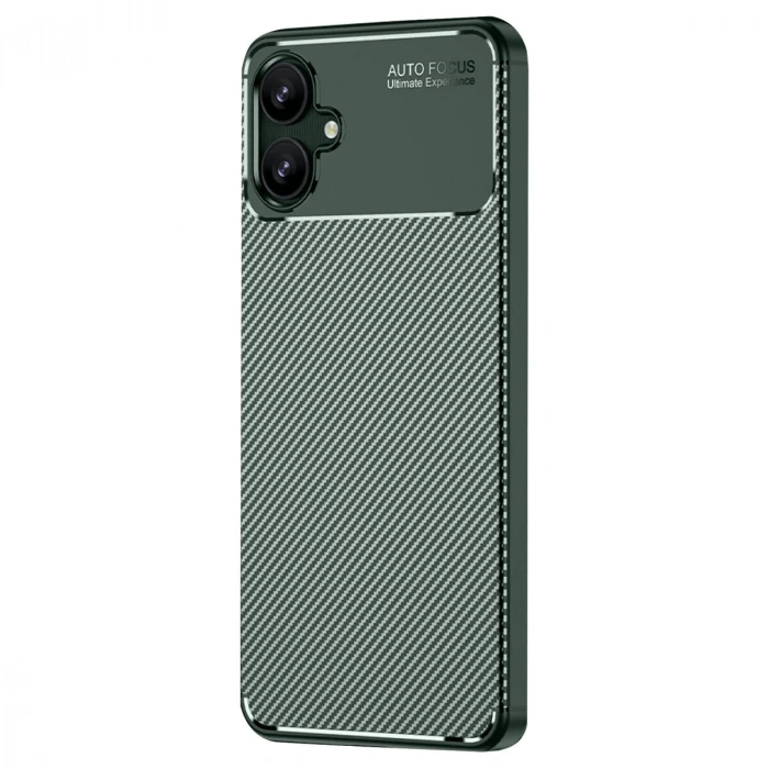 Galaxy A06 Kılıf Auto Fus Karbon Kapak - Koyu Yeşil