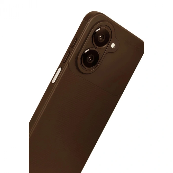 Galaxy A07 4g Auto Fus Karbon Kapak - Kahverengi