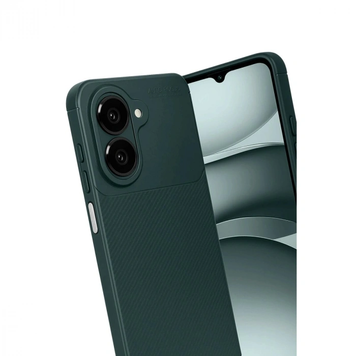 Galaxy A07 4g Auto Fus Karbon Kapak - Koyu Yeşil