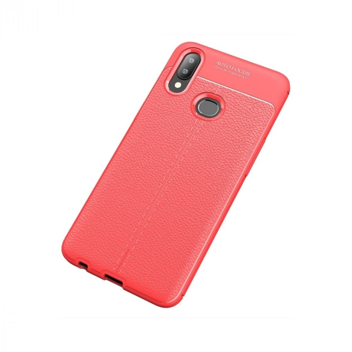 Galaxy A10s Kılıf Auto Fus Kapak - Kırmızı
