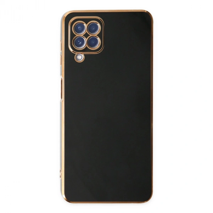 Galaxy A12 Kılıf Volet  - Siyah