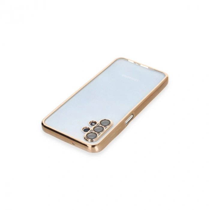 Galaxy A13 4g Kılıf  Lensli  - Gold