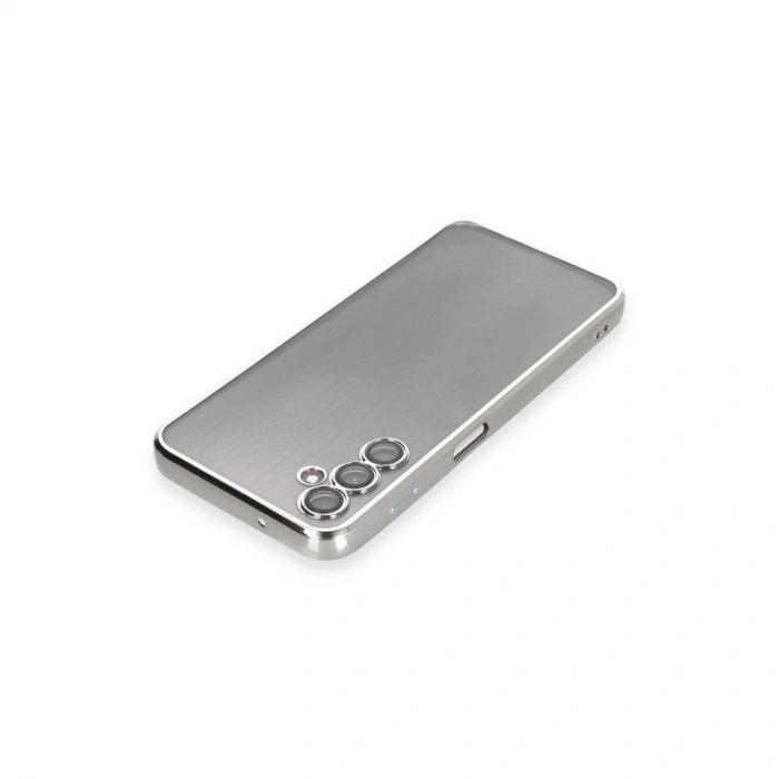 Galaxy A14 4g Kılıf  Lensli  - Gümüş