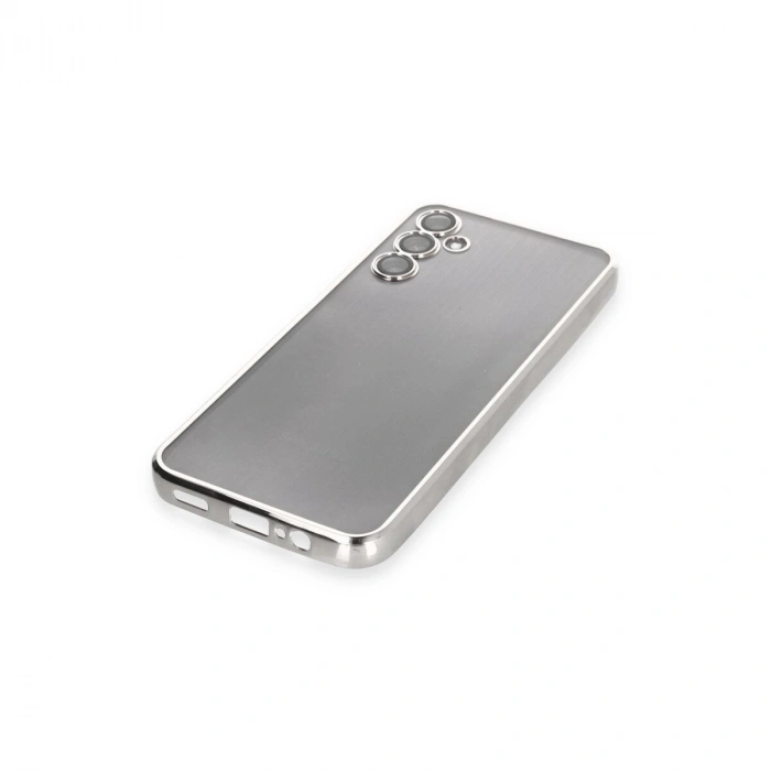 Galaxy A14 4g Kılıf  Lensli  - Gümüş