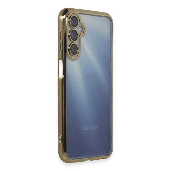 Galaxy A15 4g Kılıf  Lensli  - Gold