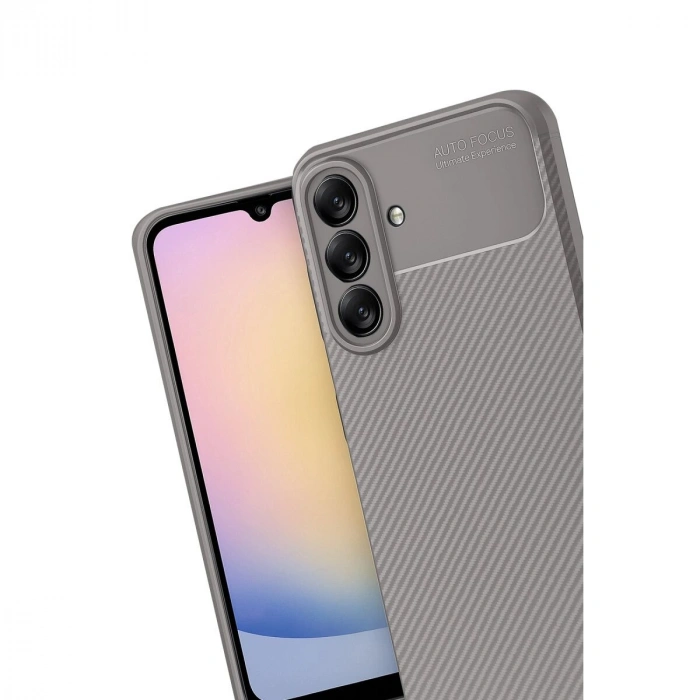 Galaxy A17 5g Auto Fus Karbon Kapak - Gri