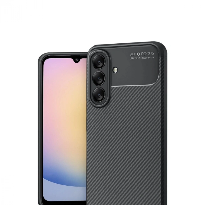 Galaxy A17 5g Auto Fus Karbon Kapak - Siyah