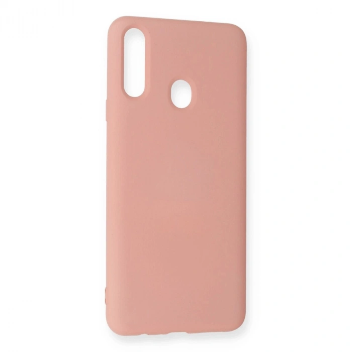 Galaxy A20s Kılıf Nano İçi Kadife  - Pudra