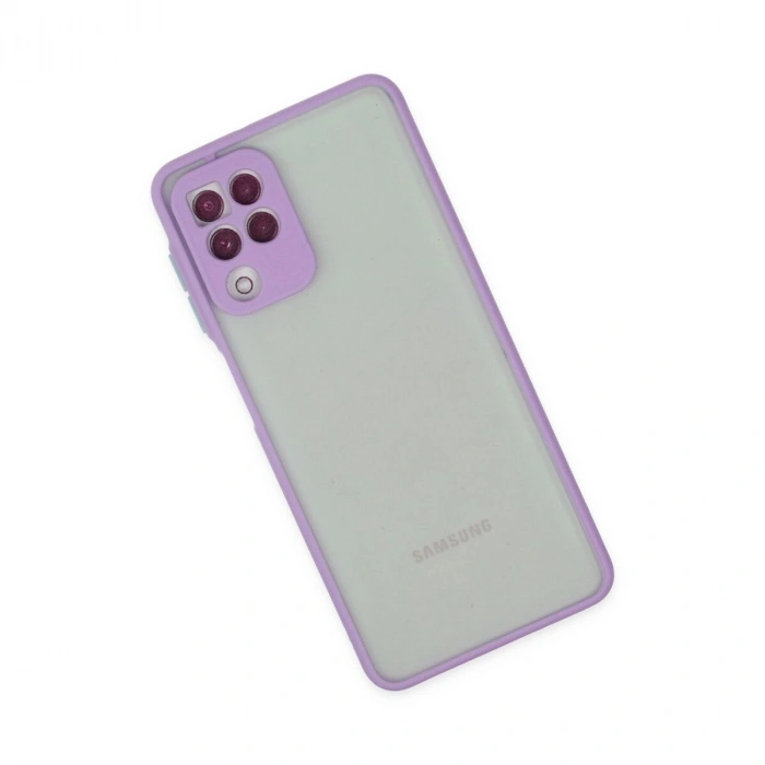 Galaxy A22 Kılıf Montreal  Kapak - Mor