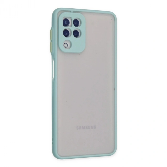 Galaxy A22 Kılıf Montreal  Kapak - Turkuaz