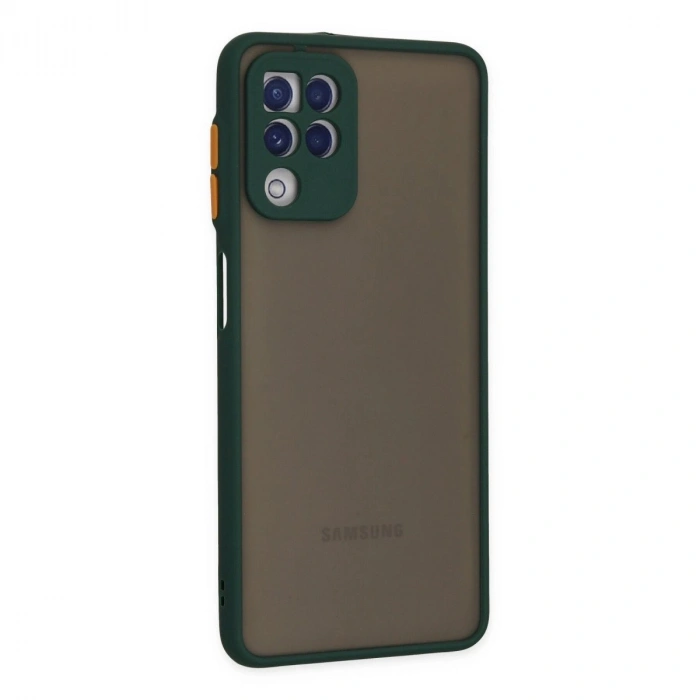 Galaxy A22 Kılıf Montreal  Kapak - Yeşil