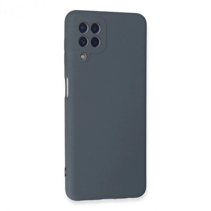 Galaxy A22 Kılıf Nano İçi Kadife  - Gri