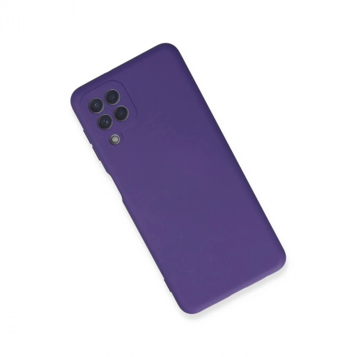 Galaxy A22 Kılıf Nano İçi Kadife  - Mor