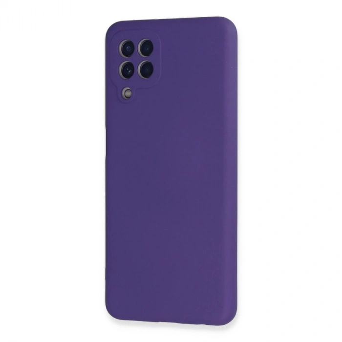 Galaxy A22 Kılıf Nano İçi Kadife  - Mor