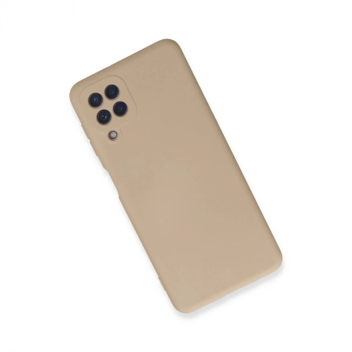 Galaxy A22 Kılıf Nano İçi Kadife  - Pudra