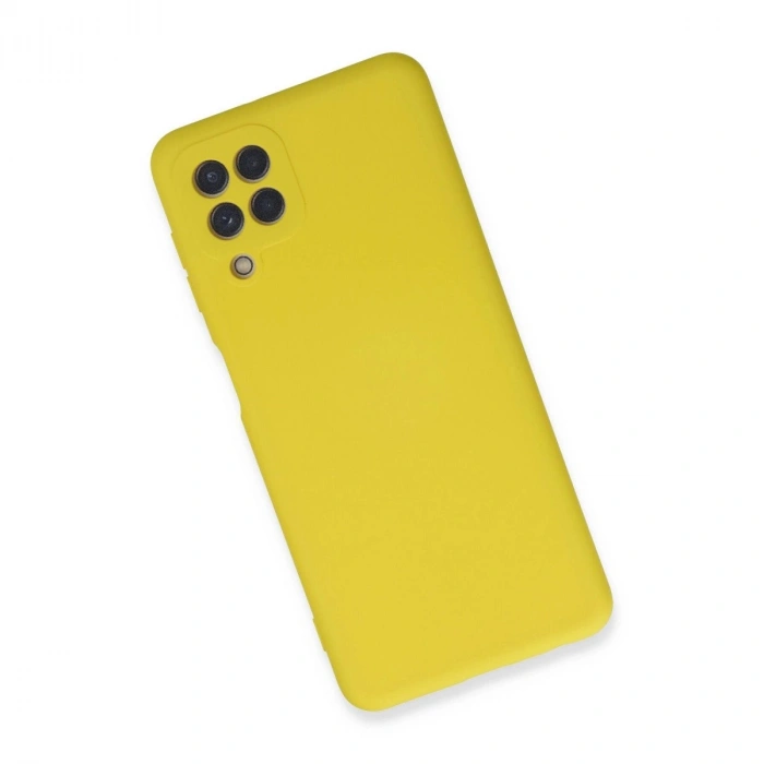 Galaxy A22 Kılıf Nano İçi Kadife  - Sarı