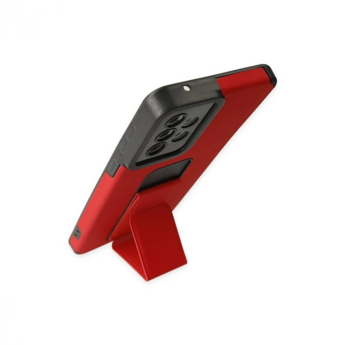 Galaxy A33 5g Kılıf Mega Standlı  - Kırmızı