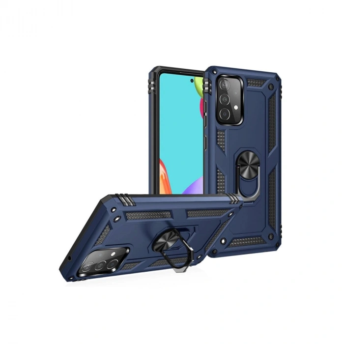 Galaxy A33 5g Kılıf Sofya Yüzüklü  Kapak - Lacivert