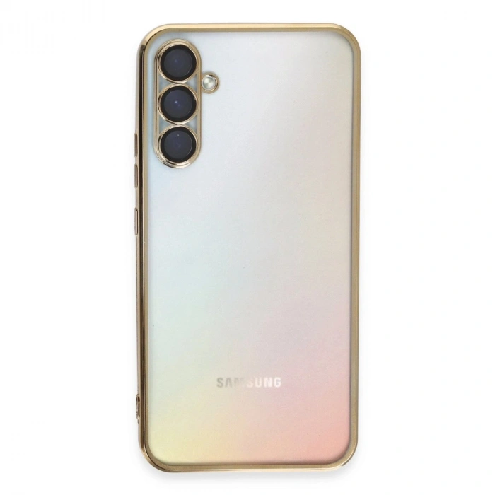 Galaxy A54 5g Kılıf  Lensli  - Gold